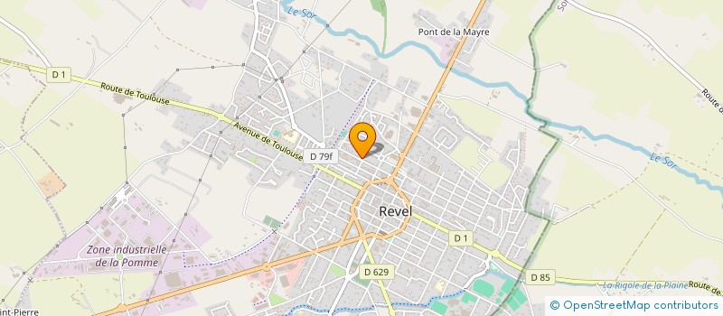 localisation de l'entreprise SCI VAL DE LA RIGOLE  REVEL