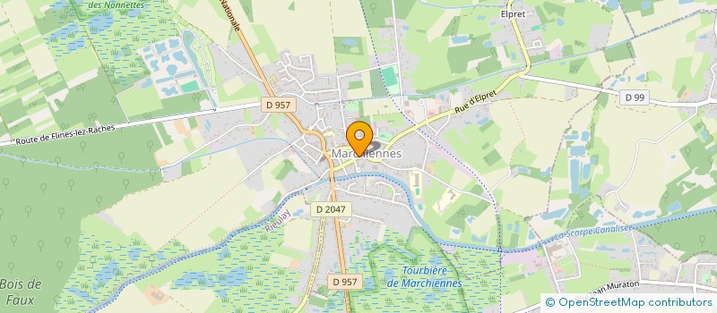 localisation de l'entreprise SCI VAL DE LA SCARPE  MARCHIENNES