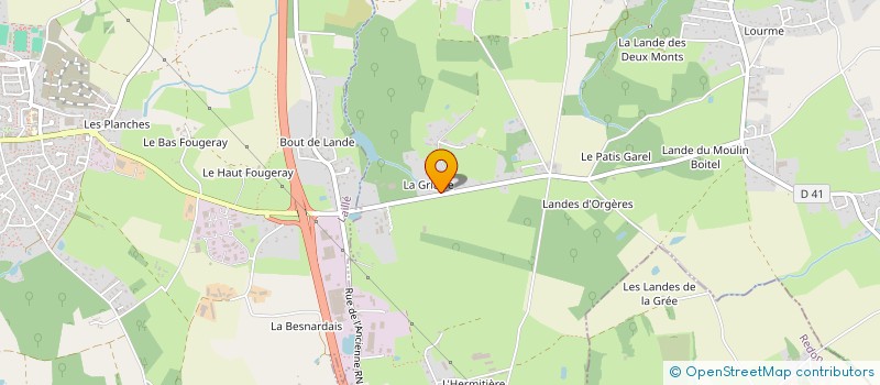 localisation de l'entreprise SCI VAL DE LOIRE à ORGERES