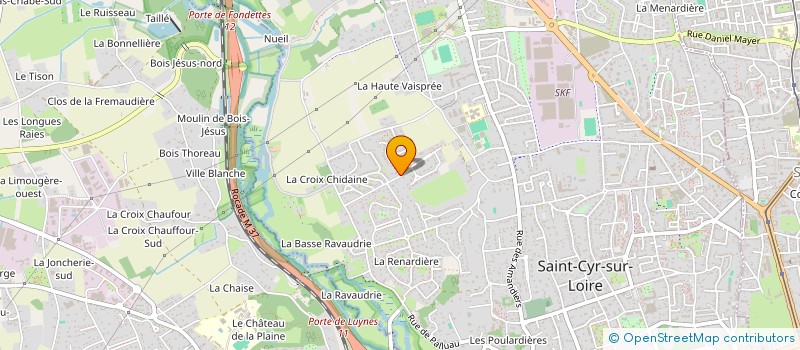 localisation de l'entreprise SCI VAL DE LOIRE  SAINT-CYR-SUR-LOIRE