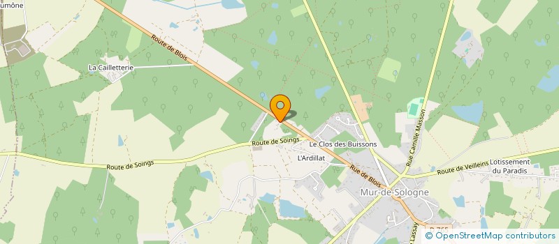 localisation de l'entreprise SCI VAL DE LOIRE AGMC  MUR-DE-SOLOGNE