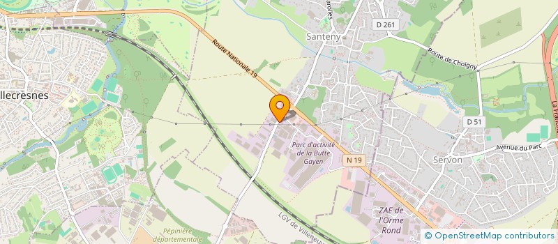 localisation de l'entreprise SCI VAL DE MARNAIS  SANTENY