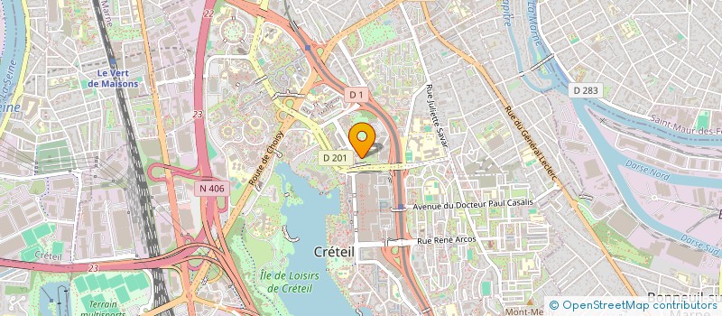 localisation de l'entreprise SCI VAL DE MARNE 05 à CRETEIL
