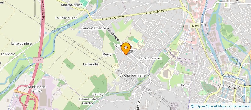 localisation de l'entreprise SCI VAL DE MERCY  PANNES