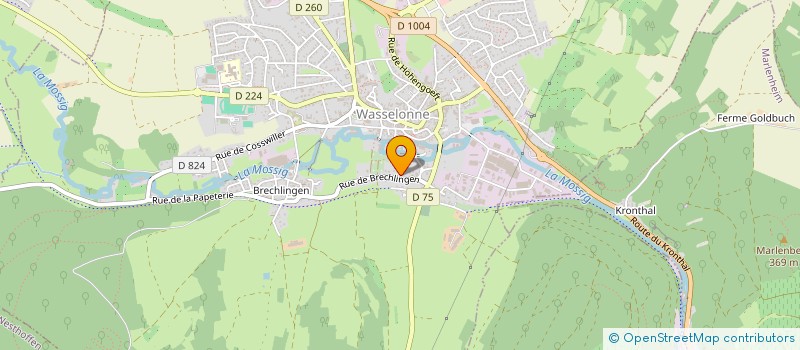 localisation de l'entreprise SCI VAL DE MOSSIG  WASSELONNE