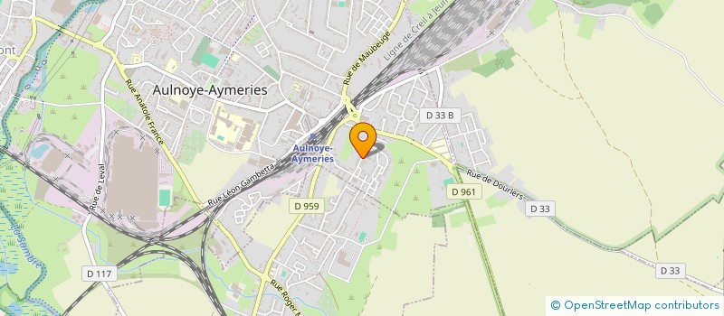 localisation de l'entreprise SCI VAL DE SAMBRE  AULNOYE-AYMERIES