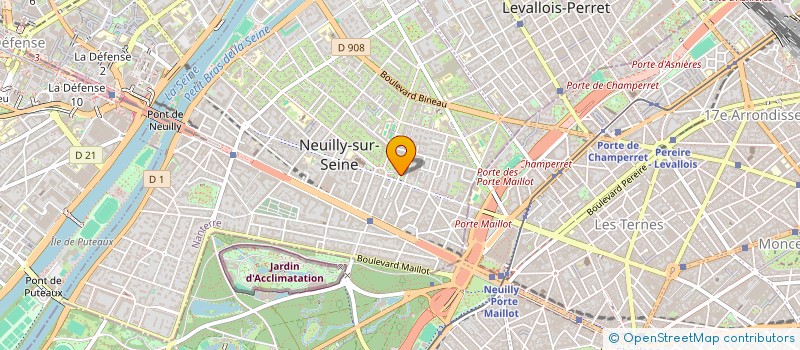 localisation de l'entreprise SCI VAL DE SEINE à NEUILLY-SUR-SEINE