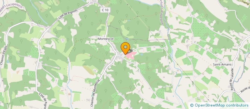 localisation de l'entreprise SCI VAL DES BARTHES  MOISSAC