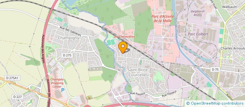 localisation de l'entreprise SCI VAL DES BOIS 21  SAINT-BRICE-COURCELLES