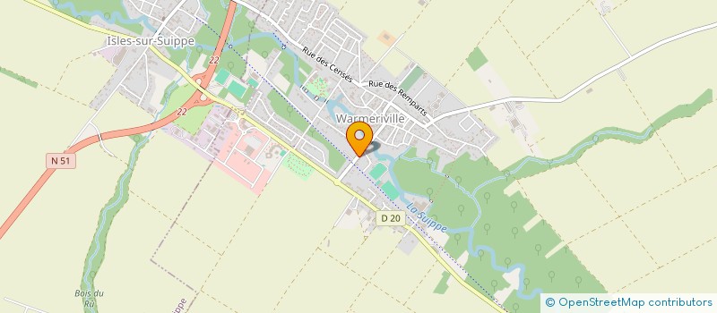 localisation de l'entreprise SCI VAL DES BOIS à WARMERIVILLE