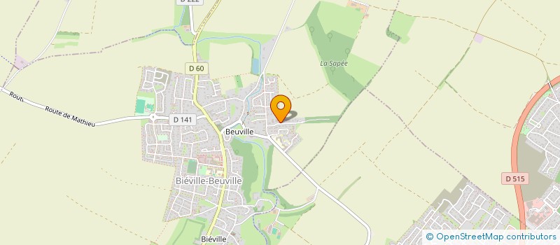 localisation de l'entreprise SCI VAL DES DEUX PIERRES  BIEVILLE-BEUVILLE