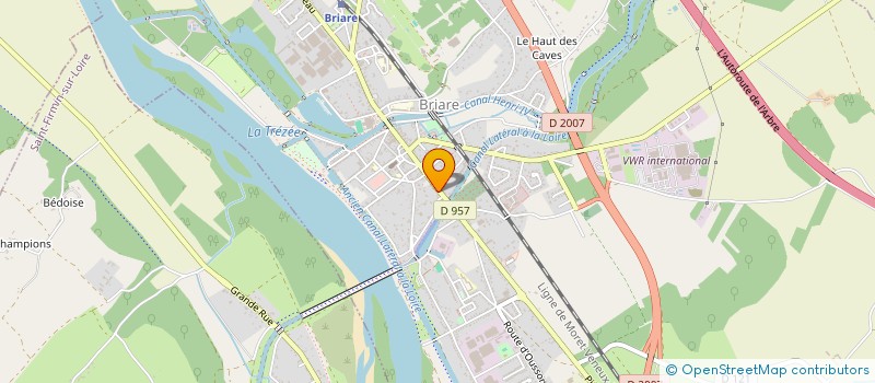 localisation de l'entreprise SCI VAL ET CO à BRIARE