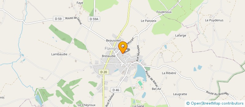 localisation de l'entreprise SCI VAL ET LAURE  FLAVIGNAC