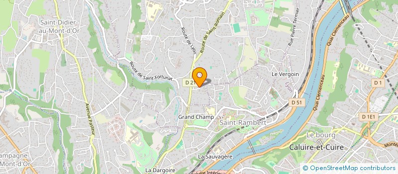 localisation de l'entreprise SCI VAL'EX  SAINT-CYR-AU-MONT-D'OR