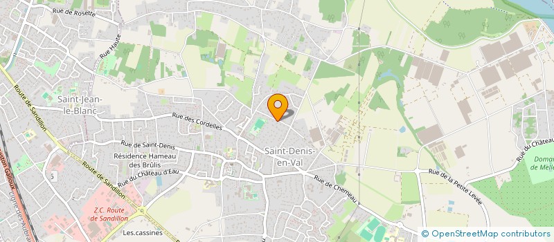 localisation de l'entreprise SCI VAL FAGNY  SAINT-DENIS-EN-VAL