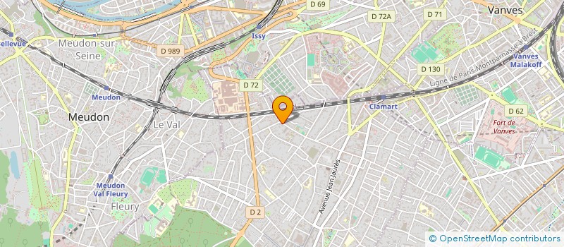 localisation de l'entreprise SCI VAL FLEURY  CLAMART