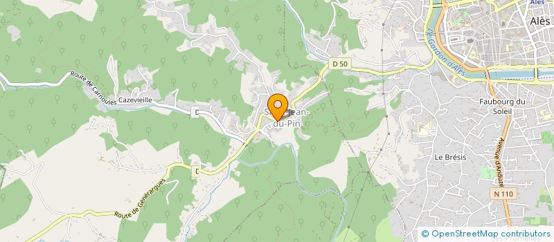 localisation de l'entreprise SCI VAL FLEURY  SAINT-JEAN-DU-PIN