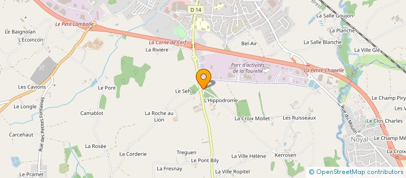 localisation de l'entreprise SCI VAL IMMO II  LAMBALLE-ARMOR