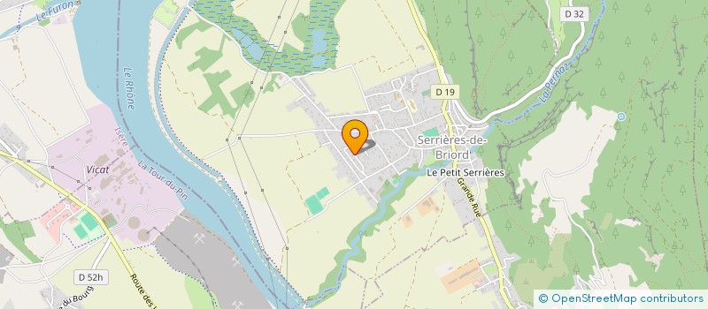 localisation de l'entreprise SCI VAL'INVEST  SERRIERES-DE-BRIORD