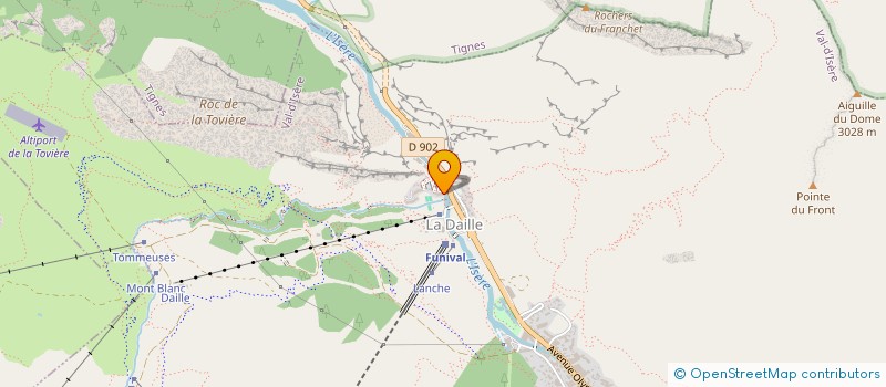 localisation de l'entreprise SCI VAL INVESTISSEMENT  VAL-D'ISERE