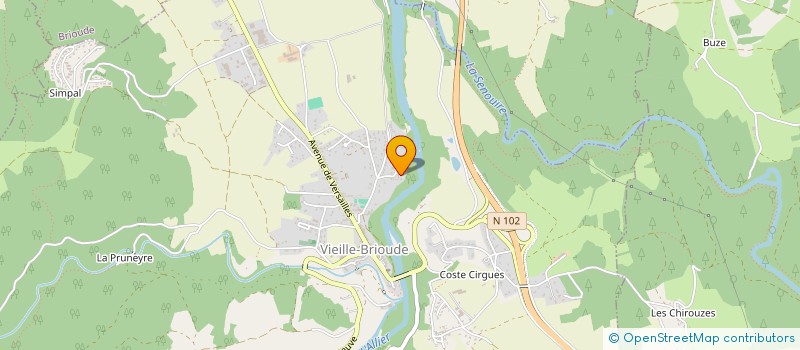 localisation de l'entreprise SCI VAL JENI  VIEILLE-BRIOUDE