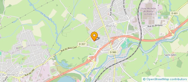 localisation de l'entreprise SCI VAL JSF  BLANZY