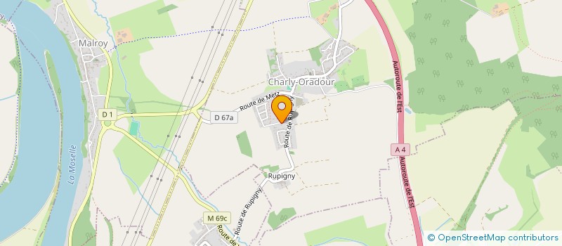 localisation de l'entreprise SCI VAL LE ROY  CHARLY-ORADOUR