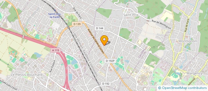 localisation de l'entreprise SCI VAL-MONT à SAINT-PRIX