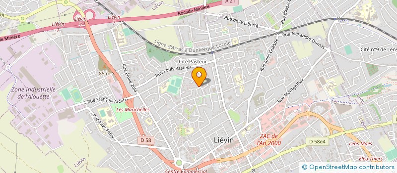 localisation de l'entreprise SCI VAL PLAISANCE  LIEVIN