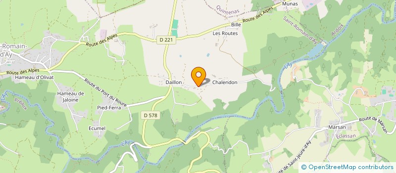 localisation de l'entreprise SCI VAL RHONE  SAINT-ROMAIN-D AY