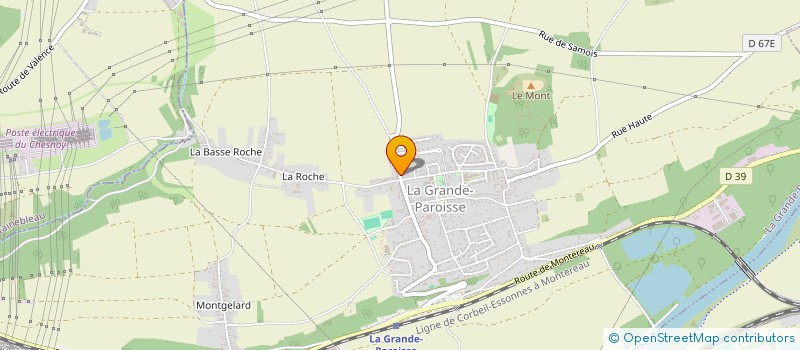 localisation de l'entreprise SCI VAL SAINT ETIENNE  LA GRANDE-PAROISSE