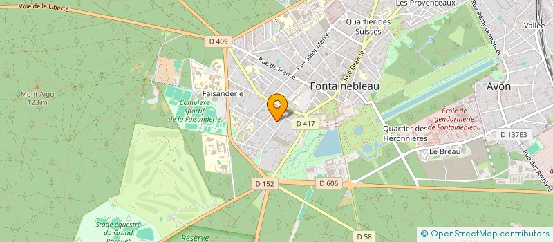 localisation de l'entreprise SCI VAL SESIA à FONTAINEBLEAU