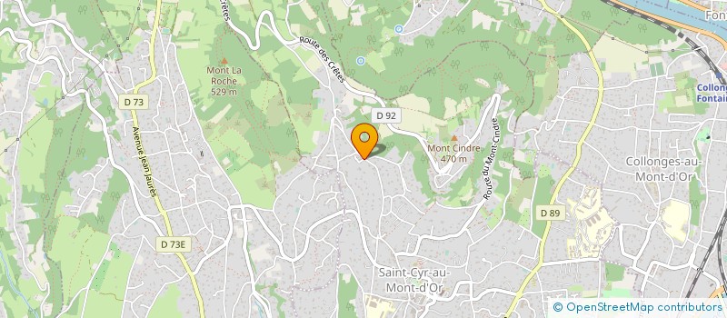 localisation de l'entreprise SCI VAL VERT  SAINT-CYR-AU-MONT-D'OR