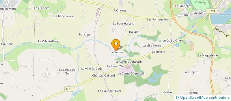 localisation de l'entreprise SCI VALA  COMBOURG