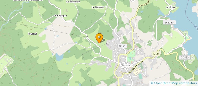 localisation de l'entreprise SCI VALADE MJCL  NEUVIC