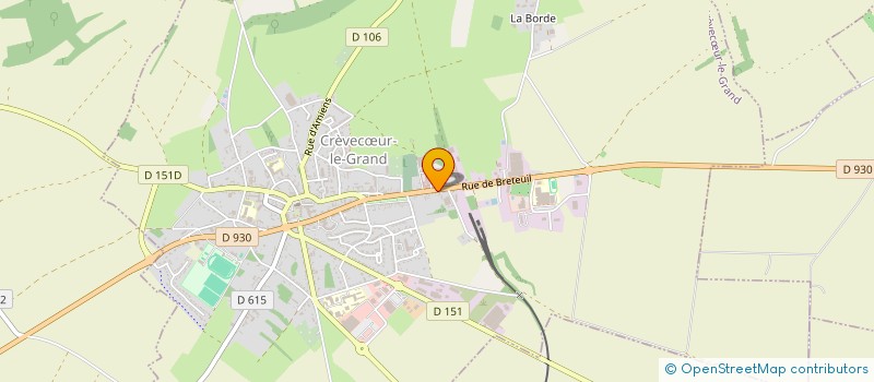 localisation de l'entreprise SCI VALADIE  CREVECUR-LE-GRAND