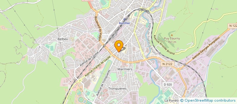 localisation de l'entreprise SCI VALADOU à AURILLAC