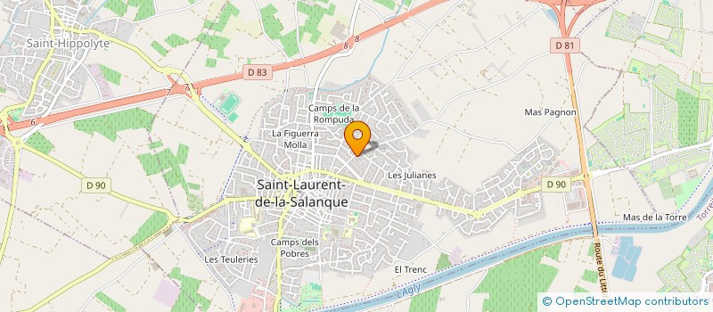 localisation de l'entreprise SCI VALAN  SAINT-LAURENT-DE-LA-SALANQUE