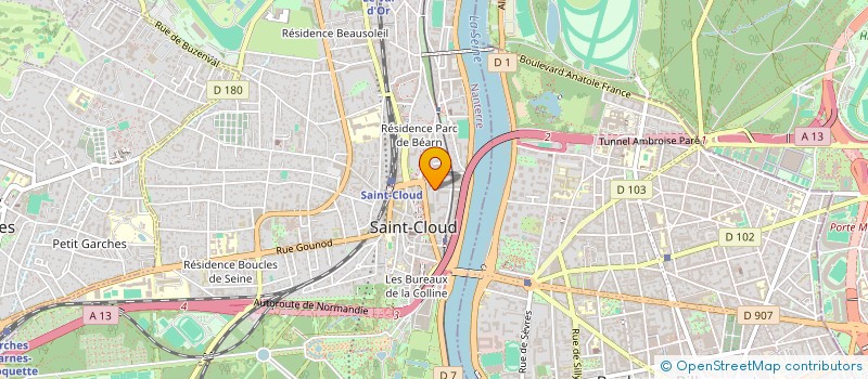 localisation de l'entreprise SCI VALANTELL SURESNES à SAINT-CLOUD
