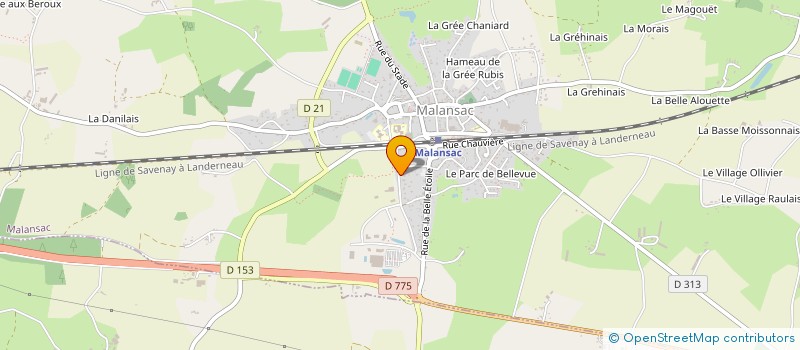 localisation de l'entreprise SCI VALAUJO  MALANSAC