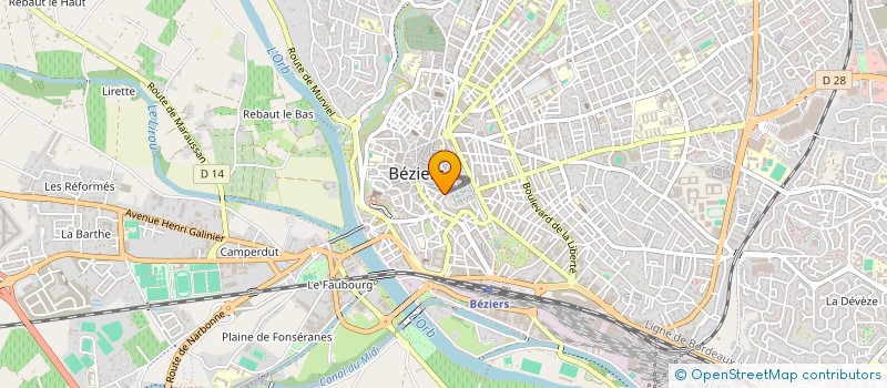 localisation de l'entreprise SCI VALAUR à BEZIERS