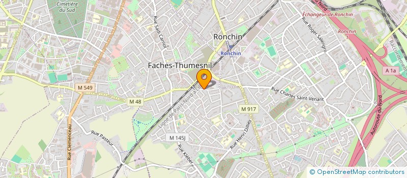 localisation de l'entreprise SCI VALAURE  FACHES-THUMESNIL