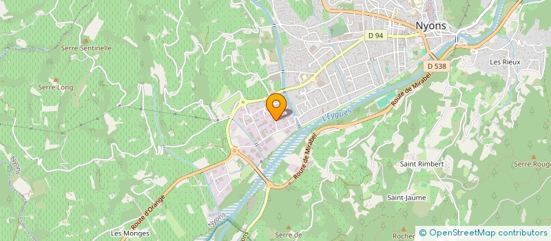 localisation de l'entreprise SCI VALBAS  NYONS