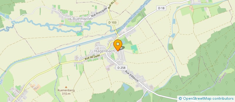 localisation de l'entreprise SCI VALBEN  HAGENBACH