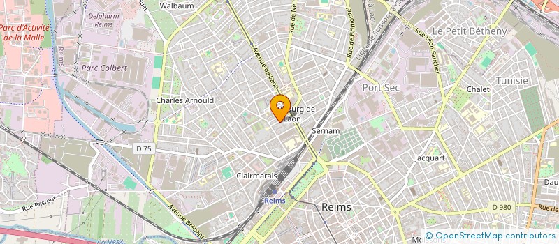 localisation de l'entreprise SCI VALBENNI  REIMS