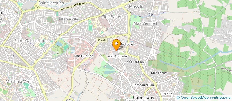 localisation de l'entreprise SCI VALBER  CABESTANY