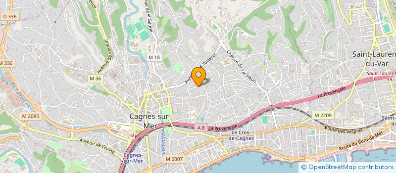 localisation de l'entreprise SCI VALBEUILJOIE à CAGNES-SUR-MER
