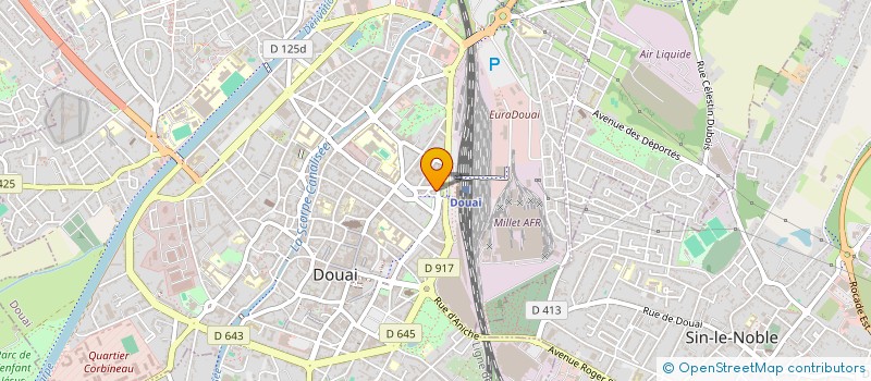 localisation de l'entreprise SCI VALBORGNE CLEMENCEAU à DOUAI