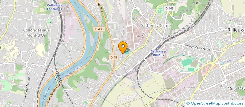 localisation de l'entreprise SCI VALBRI  SATHONAY-CAMP