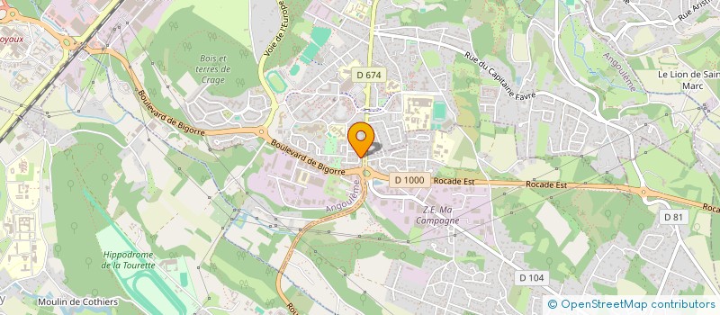 localisation de l'entreprise SCI VALCAM à ANGOULEME
